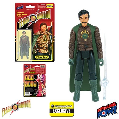 Flash Gordon Prince Barin in Cape 3 3/4-Inch Action Figure - Entertainment Earth Exclusive